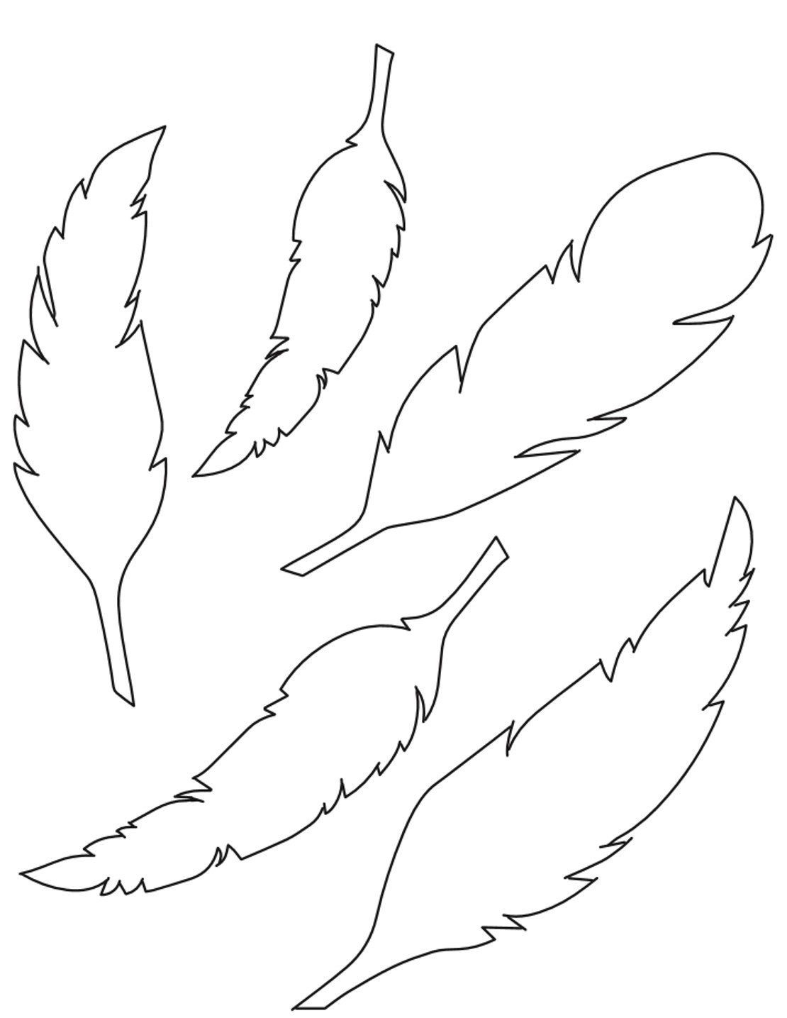 Federn Zum Ausdrucken Kostenlos: 9 Malvorlagen Federn-ideen