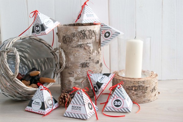 Adventskalender Pyramiden zum Befüllen