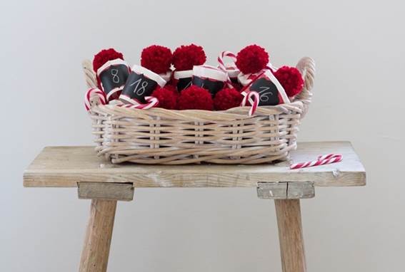 Bommel Adventskalender von Saskia rund um die Uhr