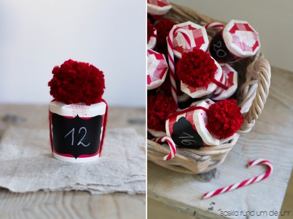 Bommel Adventskalender von Saskia rund um die Uhr