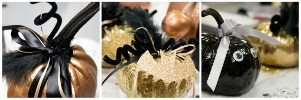 Sprüh statt Schnitz: Halloween-Kürbis im Glamour-Look