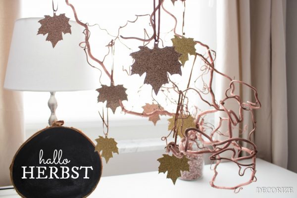 Goldender Herbst - Glitzernde Herbstblätter für graue Tage