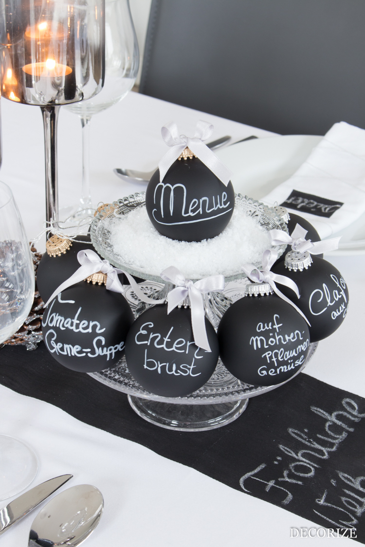 Festtafel Tischdekoration für Weihnachten