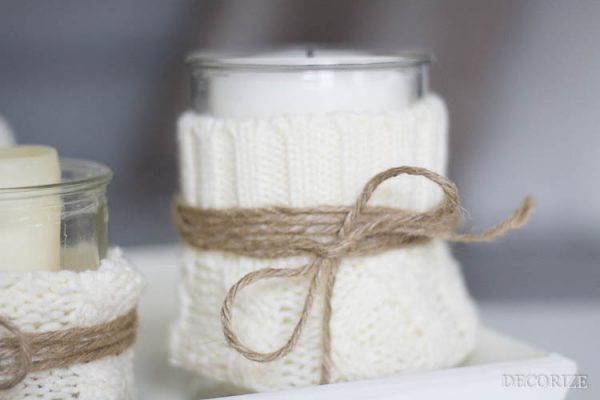 Homestyling: Den Winter durchhalten mit einem DIY für Kuschel-Kerzen