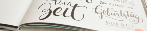 Buch-Verlosung: Handlettering - Die Kunst der schönen Buchstaben und ein tolles DIY daraus