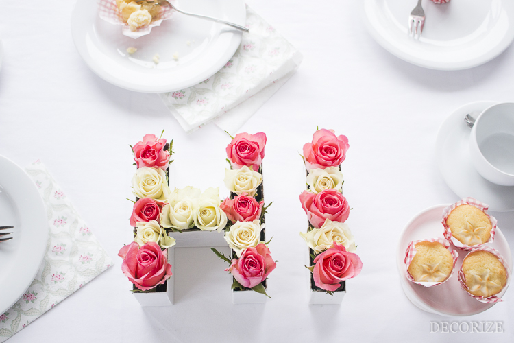 Decorize Frühling Blumen Tischdeko Buchstaben (13 von 19)