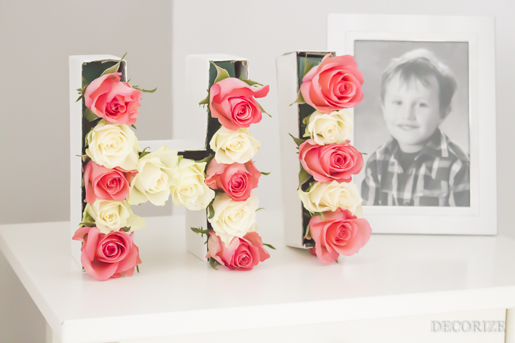 Decorize Frühling Blumen Tischdeko Buchstaben (16 von 19)