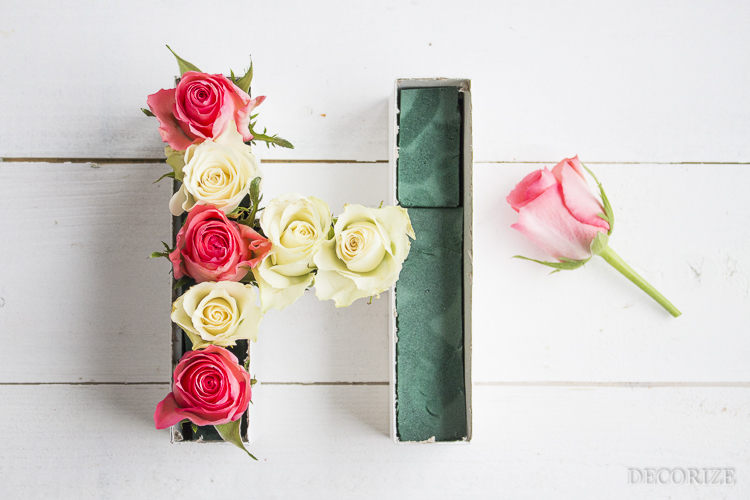 Decorize Frühling Blumen Tischdeko Buchstaben (7 von 19)