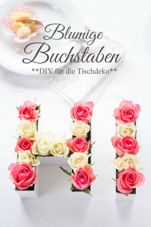 Pinterest Decorize Frühling Blumen Tischdeko Buchstaben