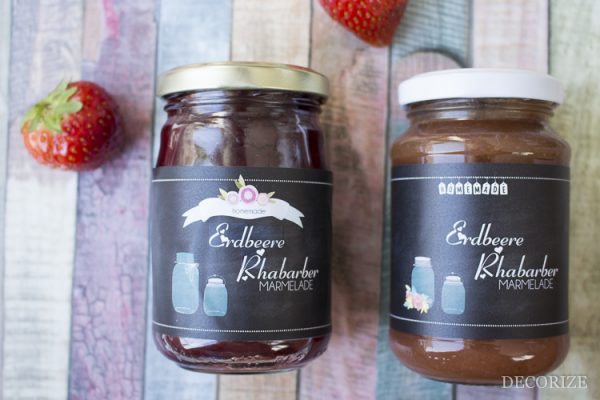Marmelade-Etiketten Freebie zum individualisieren