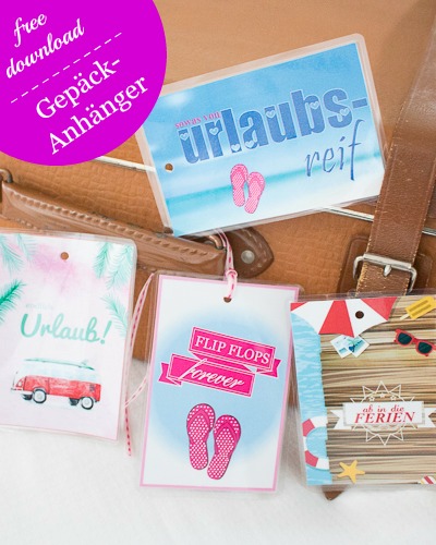 Freebie Ab In Den Urlaub Mit Diesem Gepackanhanger