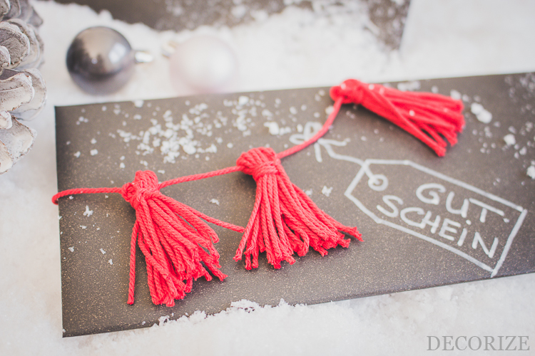 DIY-Verpackung für Geschenk-Gutschein