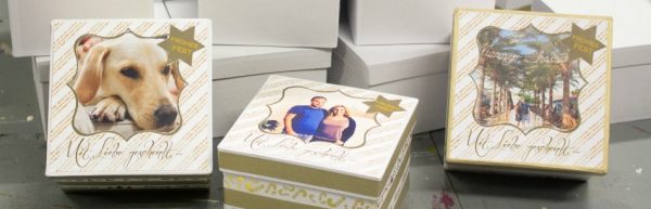 DIY Geschenkschachtel mit persönlichem Foto zu Weihnachten