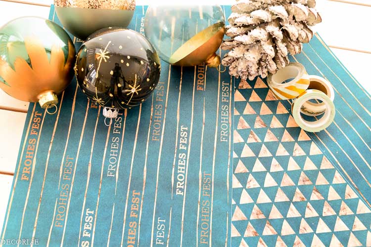 Freebie Geschenkpapier in Petrol by Decorize