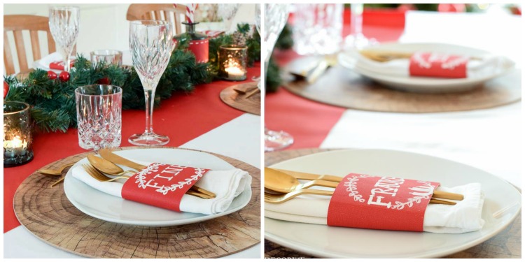 weihnachtstischdeko-mit-tafelstoff-collage-serviette