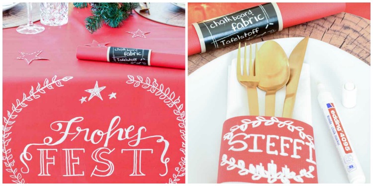 weihnachtstischdeko-mit-tafelstoff-collage-stoff