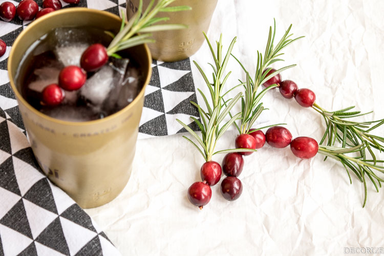 Cranberry Moscow Mules