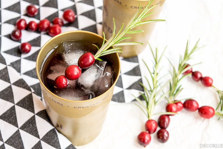 Cranberry Moscow Mules