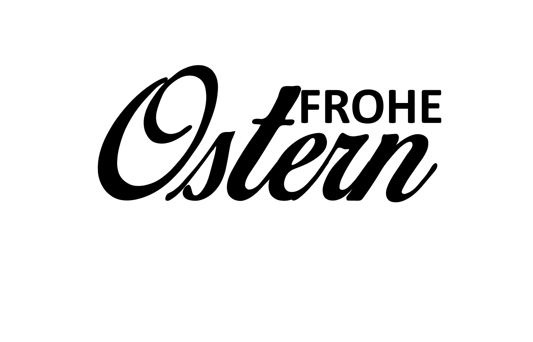 Oster-Türschild Schablone