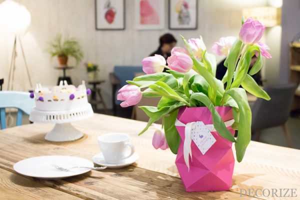 Alter Falter - DIY Origami Vase für Ostern