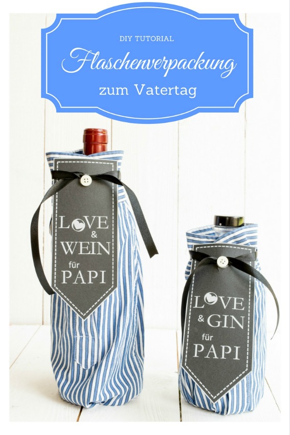 DIY Flaschenverpackung Vatertag