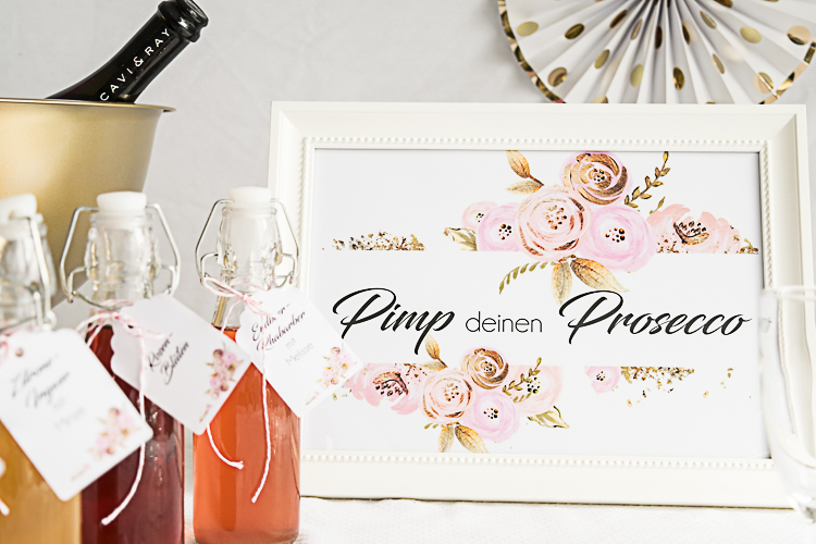 Hochzeit Dekoration Prosecco-Bar