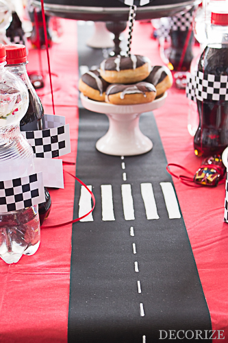 Kindergeburtstag Rennfahrer / Autorennen Partystyling by Decorize