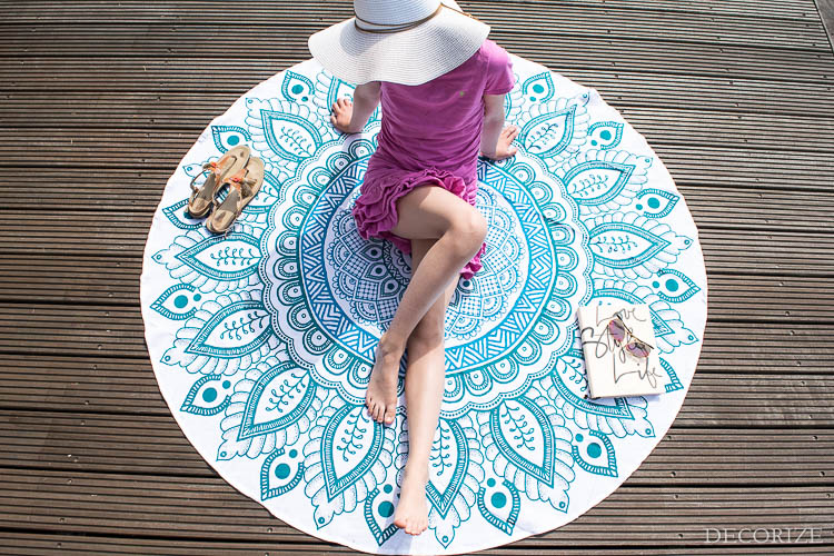 Strandtuch Mandala Poncho-7