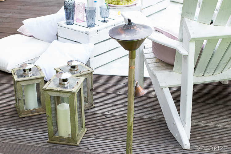 Summer Must-Haves Outdoor Sommer Terrasse Fackeln Laternen