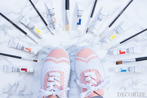 Bemalte Sneaker - DIY Upcycling von Turnschuhen