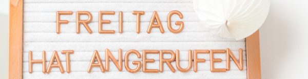 Buchstaben-Liebe - DIY Letterboard in Kupfer und Roségold