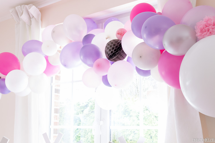 Ballon-Girlande Übernachtungsparty Tipi-14