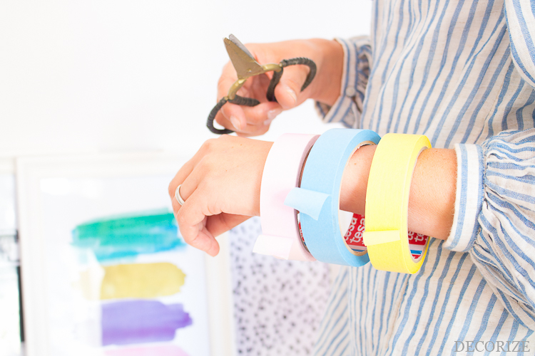 DIY Konfetti Wand tesa malerband by Decorize