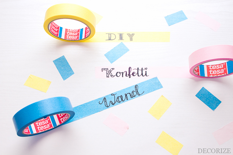DIY Konfetti Wand tesa malerband by Decorize