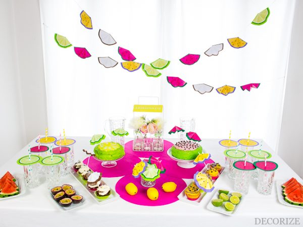 Sommerfrüchte-Party: DIYs & Sommer-Torten