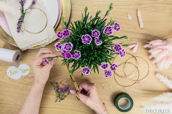 Pink Kisses - blumige Tischdeko-DIYs für deine Hochzeit