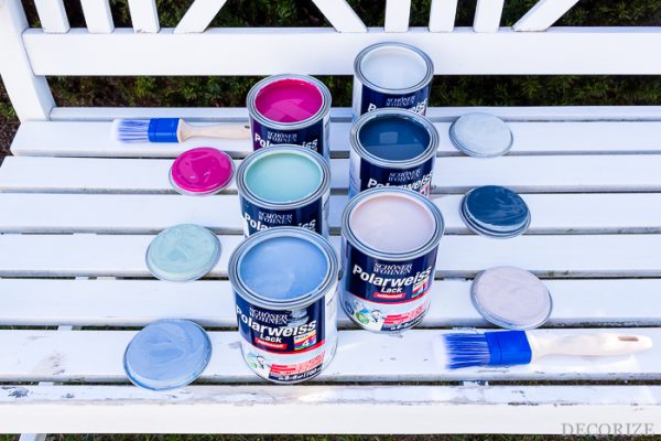 Jetzt Wird S Bunt Gartenbank Farbig Lackieren Decorize